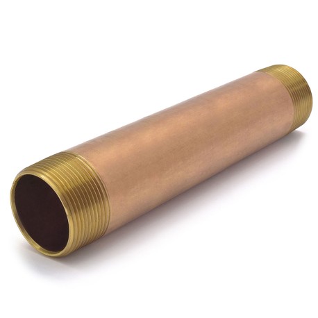 Everhot 1-1/2" x 12" Brass Pipe Nipple