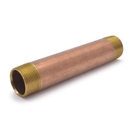 Everhot 1-1/4" x 10" Brass Pipe Nipple