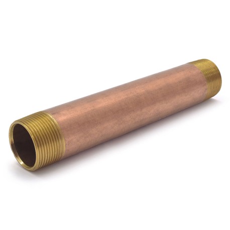 Everhot 1-1/4" x 12" Brass Pipe Nipple