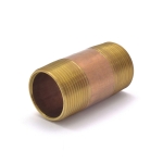 1-1/4" x 3" Brass Pipe Nipple