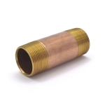 1-1/4" x 4" Brass Pipe Nipple