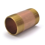 2" x 4" Brass Pipe Nipple