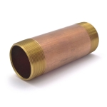 2" x 6" Brass Pipe Nipple
