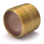 2" x Close Brass Pipe Nipple