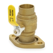 Wright Valves 1-1/4" SWT Isolator Valve w/ Rotating Flange, Pump Gasket & T-Handle - Image 1
