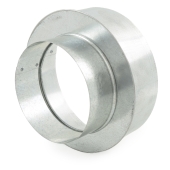 Juniper Industries 7" x 5" Galvanized Reducer/Increaser, 26 GA - Image 1