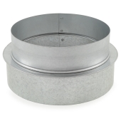 Juniper Industries 8" x 7" Galvanized Reducer/Increaser, 26 GA - Image 3