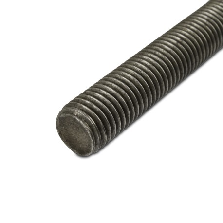 3/8"-16 x 6ft Threaded Rod (All-Thread), Black Steel Everhot