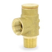 Boshart 1/2" MPT, Pressure Relief Valve 100 psi (Lead-Free) - Image 1