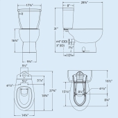 Saniflo SaniFlo Elongated Toilet Bowl - Image 5