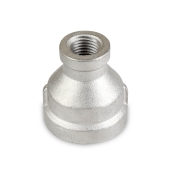 Everhot 3/4" x 1/4" 304 Stainless Steel Reducing Coupling, FNPT threaded - Image 2