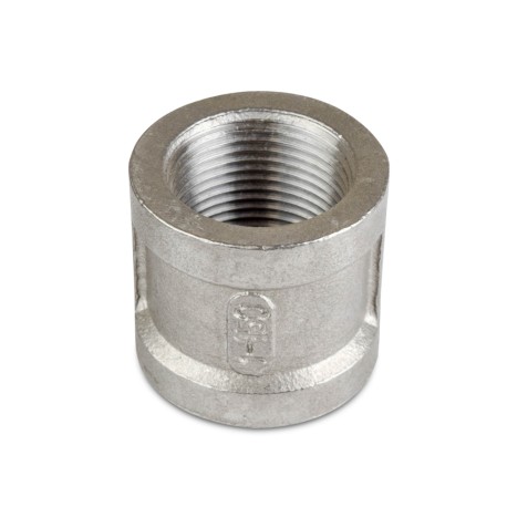 Everhot 1" 304 Stainless Steel Coupling, FNPT threaded