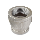 Everhot 1-1/4" x 1" 304 Stainless Steel Reducing Coupling, FNPT threaded - Image 1
