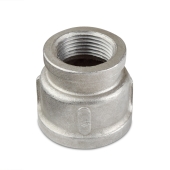 Everhot 1-1/4" x 1" 304 Stainless Steel Reducing Coupling, FNPT threaded - Image 2