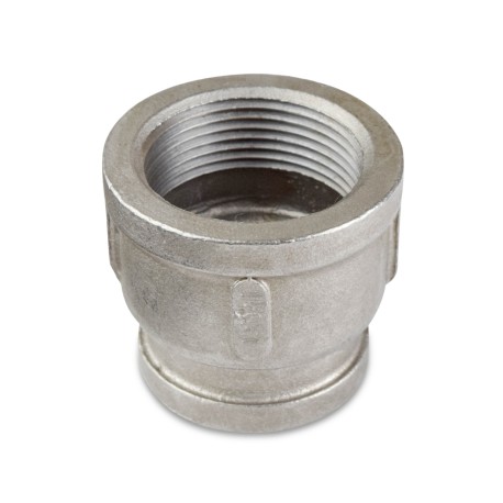 Everhot 1-1/4" x 1" 304 Stainless Steel Reducing Coupling, FNPT threaded