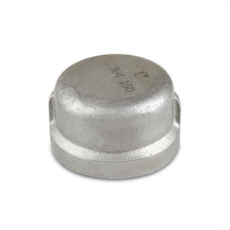 Everhot 1" 304 Stainless Steel Cap, FNPT threaded