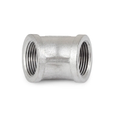 Everhot 1" 304 Stainless Steel 45&deg; Elbow, FNPT threaded - Image 2