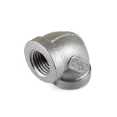 Everhot 1/4" 304 Stainless Steel 90° Elbow, FNPT threaded - Image 1
