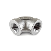 Everhot 1/4" 304 Stainless Steel 90° Elbow, FNPT threaded - Image 2