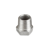 Everhot 1/2" x 1/8" 304 Stainless Steel Hex Bushing, MNPT x FNPT threaded - Image 2