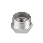 Everhot 1-1/4" x 3/4" 304 Stainless Steel Hex Bushing, MNPT x FNPT threaded - Image 2