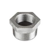 Everhot 1-1/4" x 1" 304 Stainless Steel Hex Bushing, MNPT x FNPT threaded - Image 2