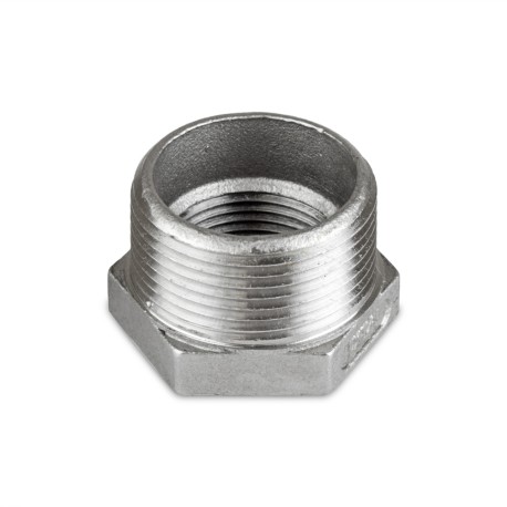 Everhot 1-1/4" x 1" 304 Stainless Steel Hex Bushing, MNPT x FNPT threaded