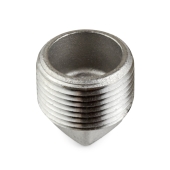 Everhot 1" 304 Stainless Steel Square Head Plug, MNPT threaded - Image 2