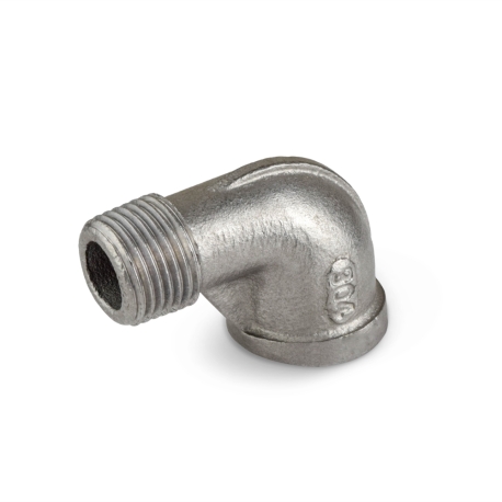 Everhot 1/2" 304 Stainless Steel 90&deg; Street Elbow, MNPT x FNPT threaded