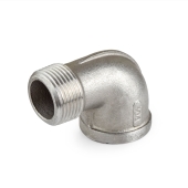 Everhot 1" 304 Stainless Steel 90&deg; Street Elbow, MNPT x FNPT threaded - Image 1