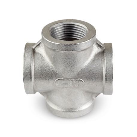 Everhot 1" 304 Stainless Steel Cross, FNPT threaded