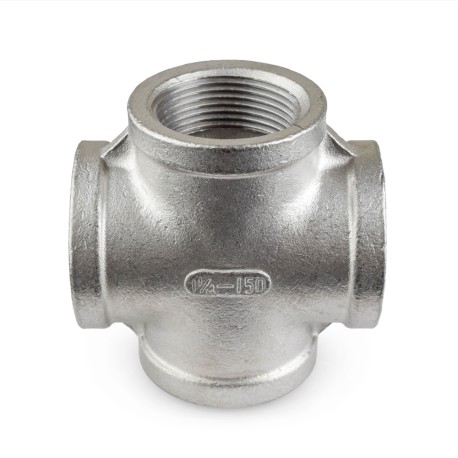Everhot 1-1/4" 304 Stainless Steel Cross, FNPT threaded