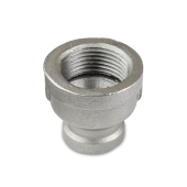 1" x 1/2" 304 Stainless Steel Reducing Coupling, FNPT threaded Everhot