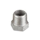 1/2" x 3/8" 304 Stainless Steel Hex Bushing, MNPT x FNPT threaded Everhot