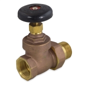 Matco-Norca 1" FIP x 1" MIP Union Steam Straight Radiator Valve - Image 2