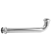 Matco-Norca 1-1/4" x 8", 22GA, Slip Joint Elbow/Waste Bend, Chrome Plated Brass, w/ Zinc Slip Nuts - Image 1