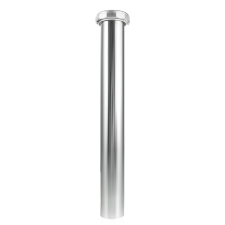 1-1/4" x 18", 22GA, Slip Joint Extension (Tailpiece), Chrome Plated Brass, w/ Zinc Slip Nut Matco-Norca