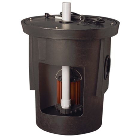 Liberty Pumps Assembled Sump Kit w/ 18" x 22" Basin, 1/2 HP Sump Pump w/ 10' cord, 115V