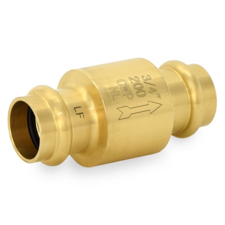 3/4" Press Spring Check Valve, Lead-Free Wright Valves