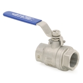 Boshart 3/4" NPT Threaded 304 St. Steel Ball Valve, Full Port (Lead-Free) - Image 1