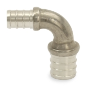 Boshart 3/4" PEX x 1/2" PEX Elbow, 304 St. Steel (Lead-Free) - Image 2