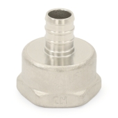 Boshart 1/2" PEX x 3/4" Female Threaded Adapter, 304 St. Steel (Lead-Free) - Image 3