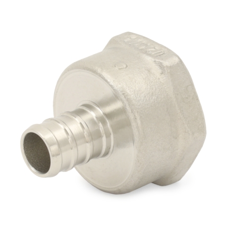 Boshart 1/2" PEX x 3/4" Female Threaded Adapter, 304 St. Steel (Lead-Free)