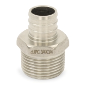 Boshart 3/4" PEX x 3/4" Male Threaded Adapter, 304 St. Steel (Lead-Free) - Image 3