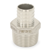 Boshart 1" PEX x 1" Male Threaded Adapter, 304 St. Steel (Lead-Free) - Image 3