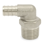 Boshart 1/2" PEX x 1/2" Male Threaded Elbow, 304 St. Steel (Lead-Free) - Image 2