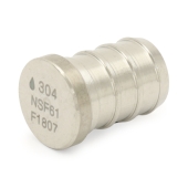 Boshart 1/2" PEX Plug, 304 St. Steel (Lead-Free) - Image 1