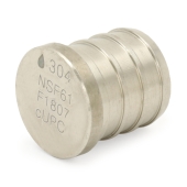 Boshart 3/4" PEX Plug, 304 St. Steel (Lead-Free) - Image 1