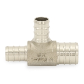 Boshart 3/4" PEX x 1/2" x 1/2" PEX Reducing Tee, 304 St. Steel (Lead-Free) - Image 2