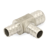 Boshart 3/4" PEX x 1/2" x 1/2" PEX Reducing Tee, 304 St. Steel (Lead-Free) - Image 3